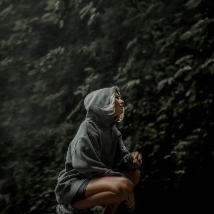 H&M Green Flee Hoodie
