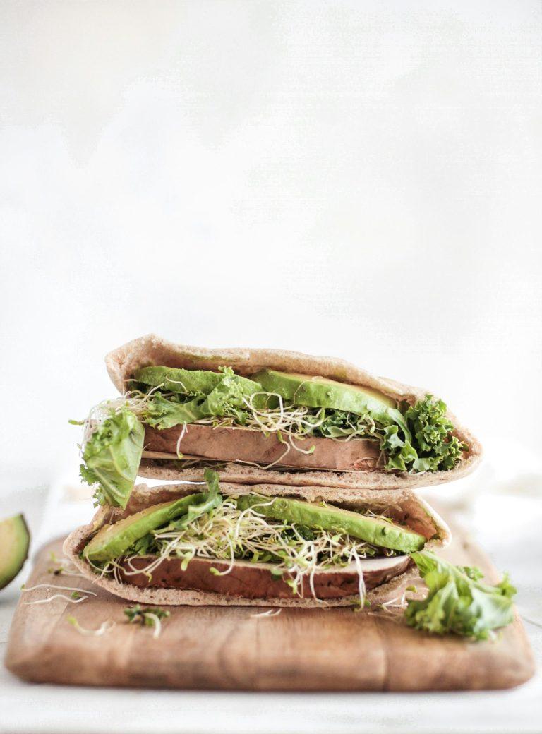 Cashews, Coriander & Avocado Pesto Sandwich Recipe.
