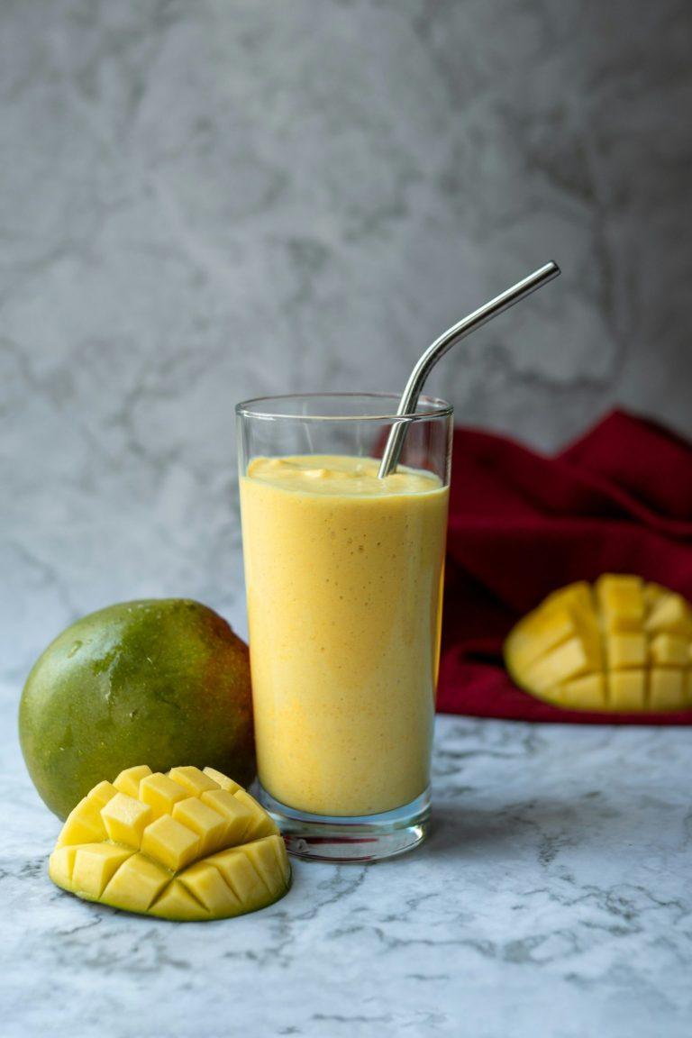 Easy way to make a tropical smoothie at home.