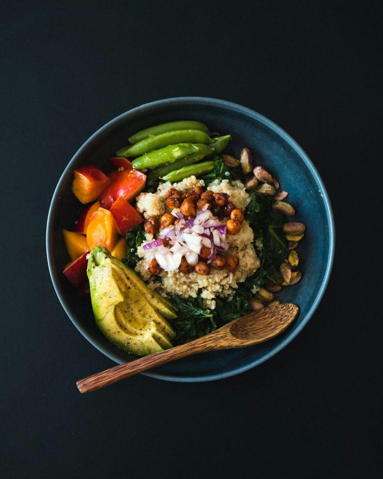 Roasted Delicata Squash with Rice Pot and Arugula Salad, hight protien diet meal for vegan.